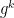 g^{k}